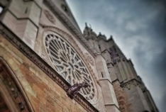 Rosetón principal de la Catedral de León