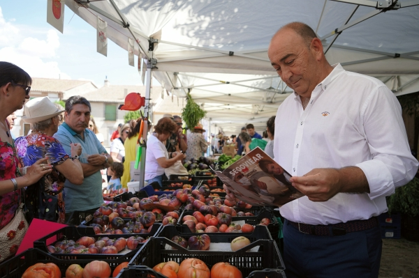 Miguel Ángel de Vicente en la Feria del Tomate