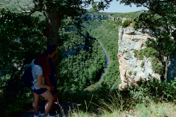 Vista del Cañón del Ebro a su paso por Burgos, desde una de sus rutas