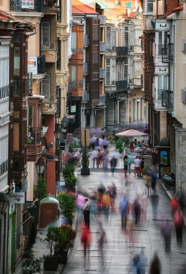 Vista de la Calle Mayor de Palencia