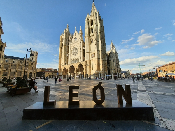 Vista de la Catedral de León