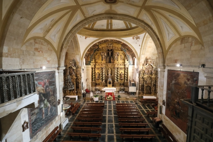 Vista del interior de la Parroquia de San Silvestre, Salamanca