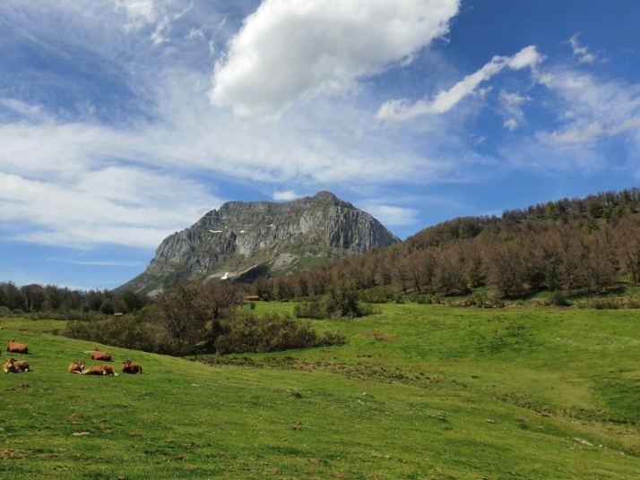 Vista de los Picos de Europa desde el refugio de Vegabaño